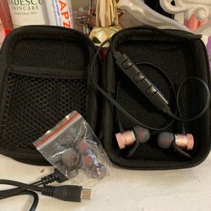 Rose gold wireless ear buds